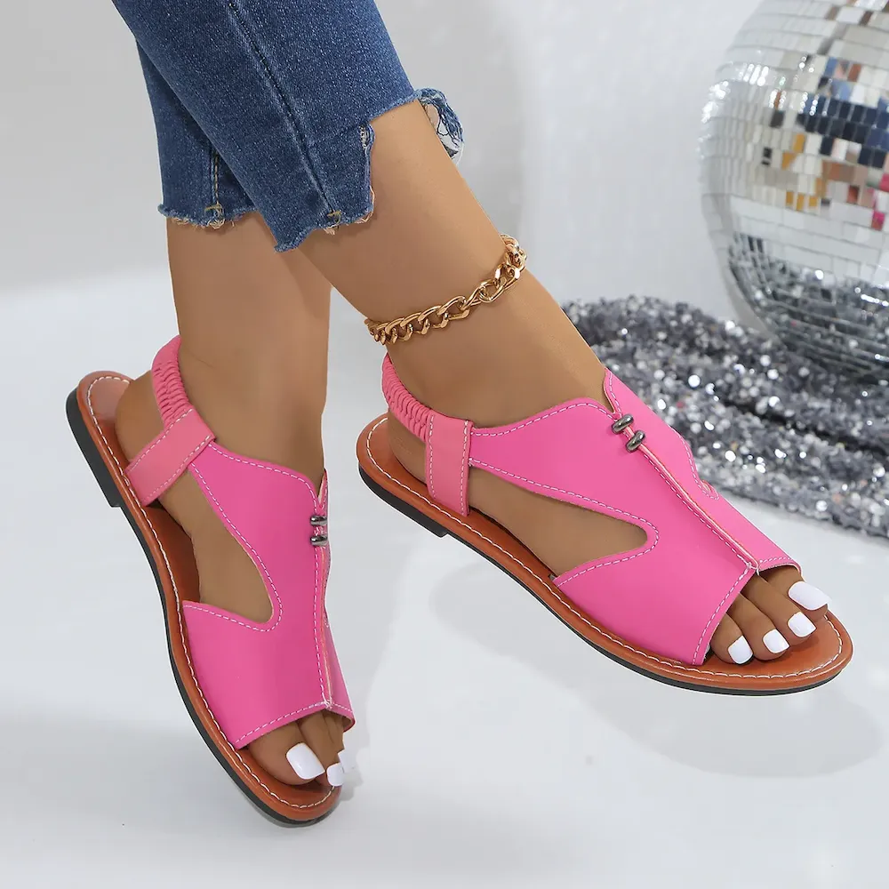 Plus Size Women Fashionable Flat Sandals