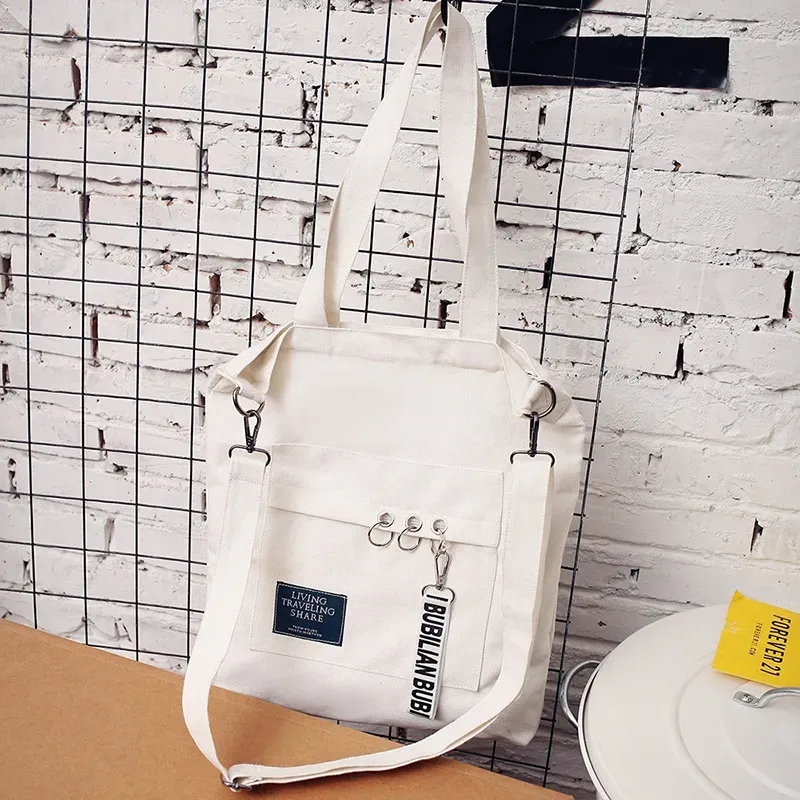 Irregular Design Campus Style Leisure Canvas Bag